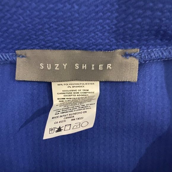 🌿4/$35🌿 SUZY SHIER Electric‎ Blue Mini Skirt Elastic Waist - Picture 4 of 5